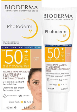 Produto Protetor solar facial com cor photoderm m pele clara fps50 40ml bioderma foto 1
