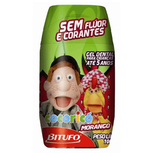 Produto Gel dental bitufo cocorico sem fluor mgo 100 gramas r 936 foto 1