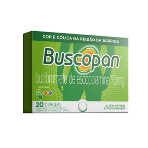 Produto Buscopan 10mg 20 drágeas foto 1