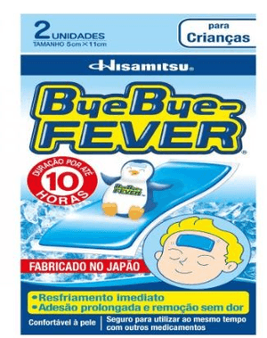 Produto Adesivo para alívio da febre bye bye fever para crianças com 2 unidades foto 1