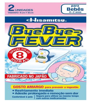 Produto Adesivo para alívio da febre bye bye fever bebês 0 a 2 anos com 2 unidades foto 1