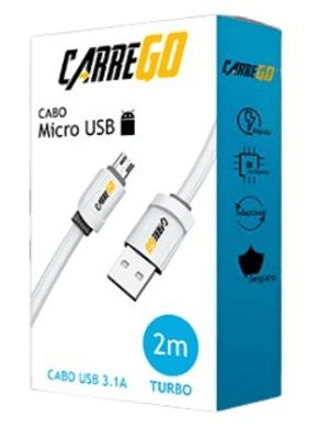 Produto Carrego cabo micro usb 3.1 turbo 2 metros foto 1
