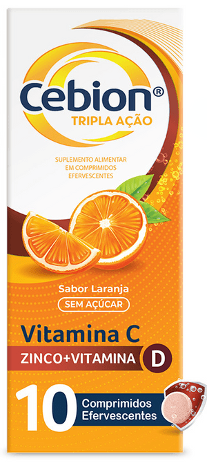 Produto Cebion vitamina c 1g + zinco + vitamina d com 10 tabletes efervescentes procter & gamble foto 1