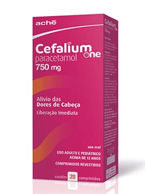 Produto Cefalium one 750mg caixa com 20 comprimidos de liberacao imediata foto 1