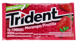 Produto Chicle trident morango 5un foto 1