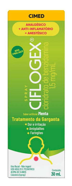 Produto Cliflogex spray menta 30ml cimed foto 1