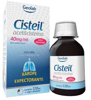 Produto Cisteil xarope 40mg adulto 120ml geolab foto 1