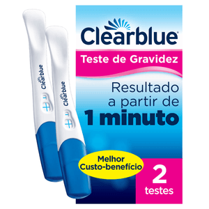 Produto Teste de gravidez detecção rápida 2 unidades clearblue foto 1