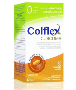 Produto Colflex curcuma com 30 comprimidos foto 1