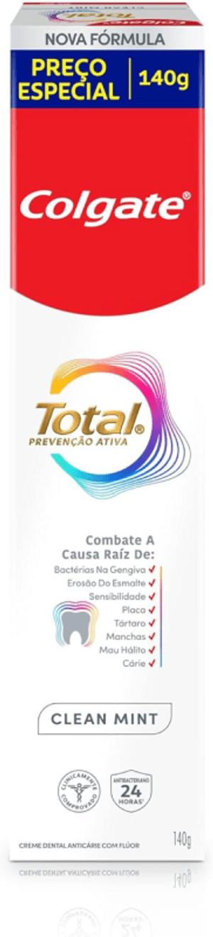 Produto Creme dental total clean mint 140g colgate foto 1