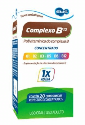 Produto Complexo b concentrado caixa com 20 comprimidos revestidos ems
 foto 1