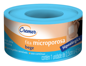 Produto Fita microporosa cremer 2,5cm x 4,5cmt bege foto 1