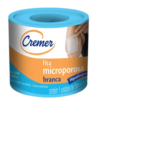 Produto Fita microporosa cremer 5cm x 4,5mt branca foto 1
