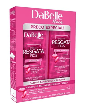 Produto Kit dabelle resgata fios shampoo 250ml + condicionador 200ml foto 1