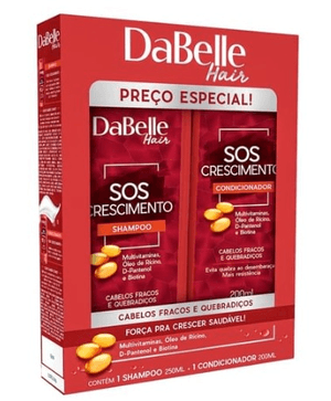 Produto Kit dabelle sos crescimento shampoo 250ml + condicionador 200ml foto 1