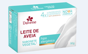 Produto Sabonete vegetal clássico leite de aveia hipoalergênico 90g davene foto 1