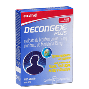 Produto Decongex plus 12 comprimidos foto 1