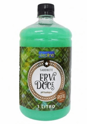 Produto Sabonete liquido deoline refil erva doce 1 litro foto 1