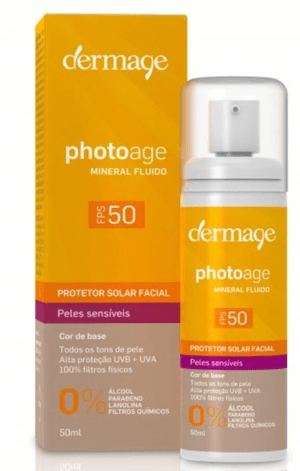 Produto Dermage photoage mineral fluído cor de base fps50 50ml foto 1