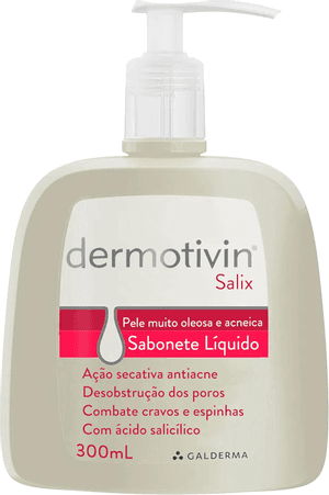 Produto Sabonete líquido salix pele muito oleosa 300ml dermotivin foto 1