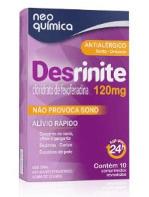 Produto Desrinite 120mg com 10 comprimidos neo quimica foto 1