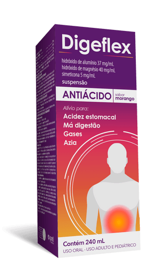 Produto Digeflex suspensão oral sabor morango 240ml prati foto 1
