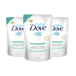 Produto Dove baby sabonete liquido hidratacao sensivel refil 180ml foto 1