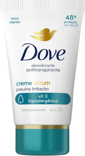 Produto Desodorante creme sérum antitranspirante previne irritação 48h 50g dove foto 1