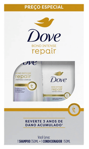 Produto Kit bond intense repair shampoo 350ml + 150 condicionador 150ml dove foto 1
