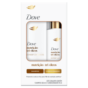 Produto Kit shampoo 350ml + condicionador 175ml dove nutrição + tri-óleos foto 1