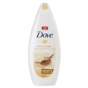 Produto Dove sab liq leite manteiga de karite baunilha 250ml foto 1