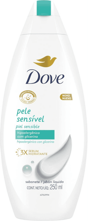 Produto Sabonete líquido pele sensível 250ml dove foto 1