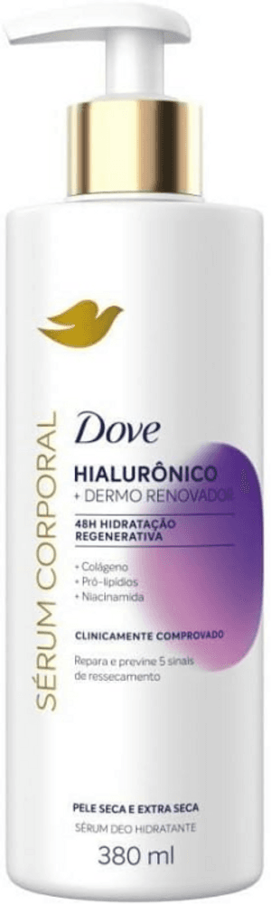 Produto Sérum corporal hialurônico + dermo renovador 380ml dove foto 1