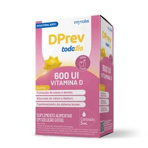 Produto Dprev todo dia 600ui sabor frutas gts 5ml foto 1
