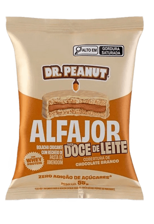 Produto Alfajor sabor doce de leite com cobertura de chocolate branco 55g dr peanut foto 1