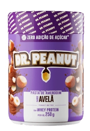 Produto Pasta de amendoim com whey protein sabor avelã  250g dr. peanut foto 1