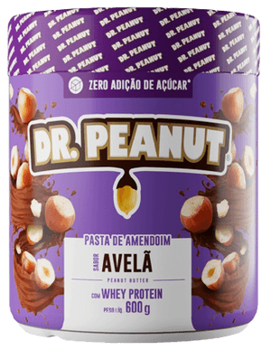 Produto Pasta de amendoim com whey protein sabor avelã 600g dr. peanut foto 1