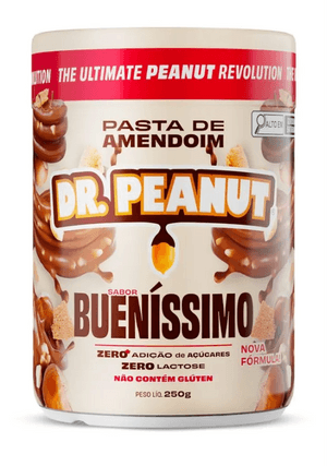 Produto Pasta de amendoim com whey protein sabor bueníssimo 250g dr. peanut foto 1