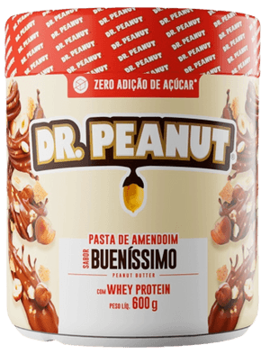 Produto Pasta de amendoim com whey protein sabor bueníssimo 600g dr. peanut foto 1