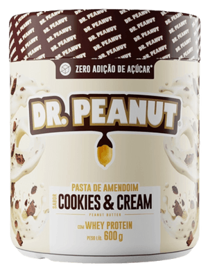 Produto Pasta de amendoim c/ whey protein cookies & cream 600g dr. peanut foto 1