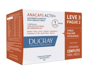Produto Ducray anacaps activ + caixa com 90 capsulas foto 1