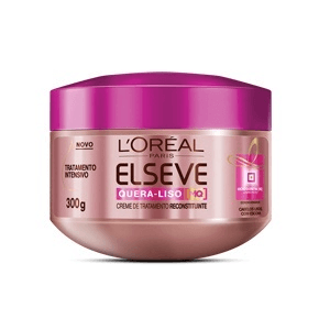 Produto Creme tratamento elseve quero solto liso com escova 300 gramas foto 1