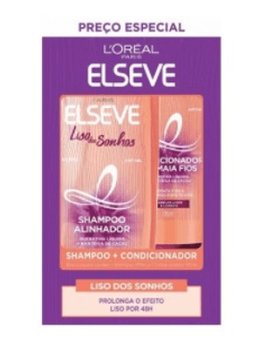 Produto Kit elseve liso dos sonhos shampoo 375ml + condicionador 170ml foto 1