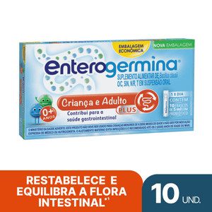 Produto Enterogermina plus 10 flaconetes 5ml
 foto 1