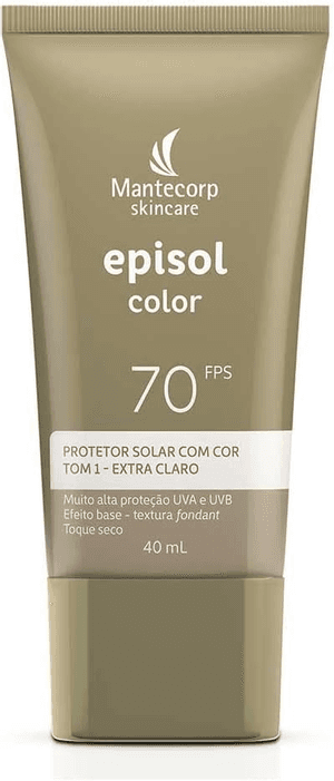 Produto Protetor solar facial episol color fps 70 tom 1 extra claro 40ml mantecorp foto 1