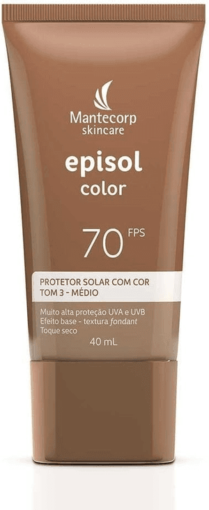 Produto Protetor solar facial episol color  fps 70 tom 3 médio 40gr mantecorp
 foto 1