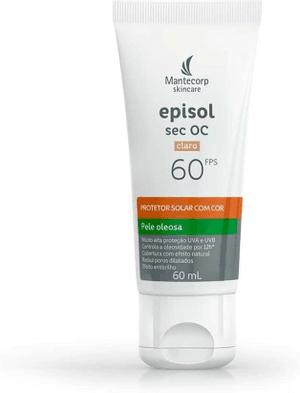Produto Protetor solar com cor episol sec oc fps60 claro 60ml mantecorp foto 1
