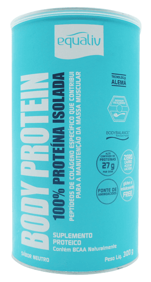 Produto Equaliv body protein 100% proteina isolada  450g foto 1