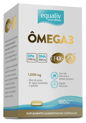 Produto Equaliv omega 3 1000mg 180cps foto 1