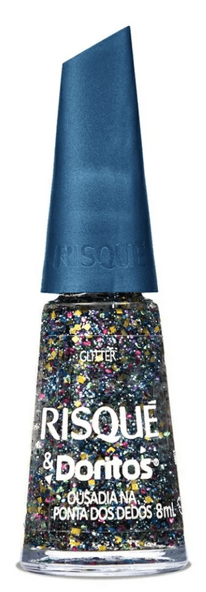 Produto Esmalte doritos glitter ousadia na ponta dos dedos 8ml risqué foto 1